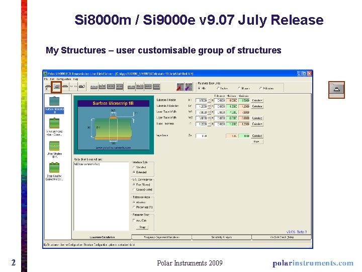 Si 8000 m / Si 9000 e v 9. 07 July Release My Structures
