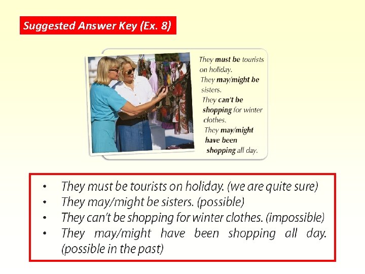 Suggested Answer Key (Ex. 8) 