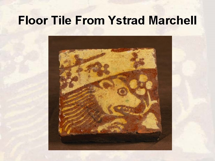 Floor Tile From Ystrad Marchell 