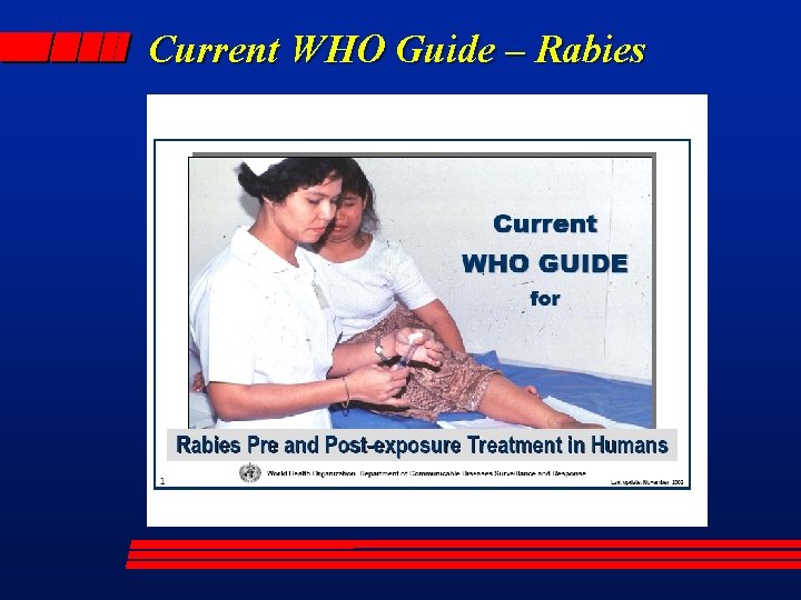 Current WHO Guide – Rabies 