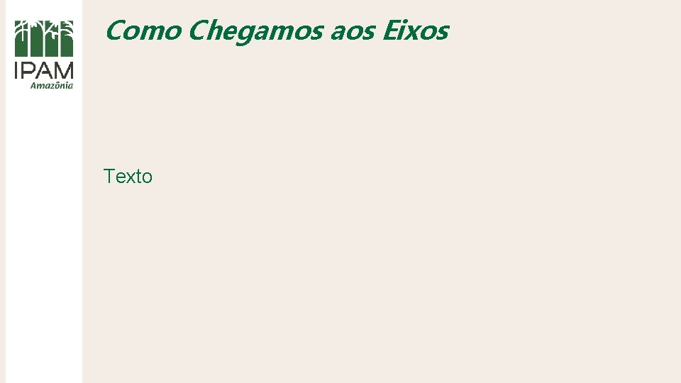 Como Chegamos aos Eixos Texto 