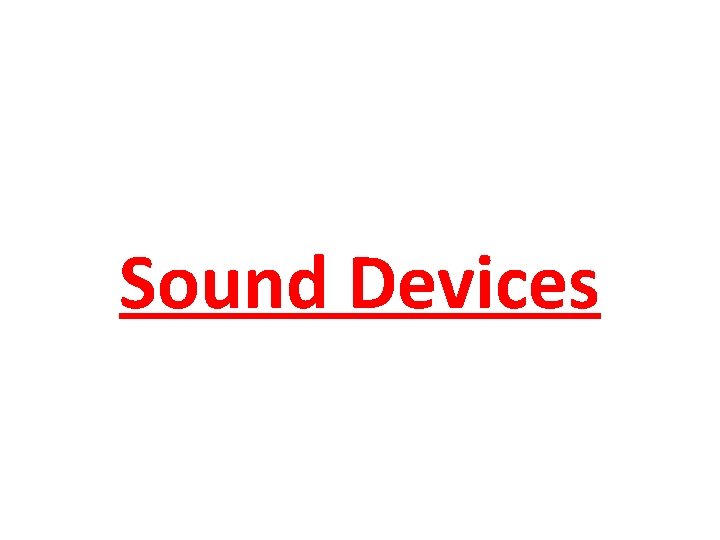 Sound Devices 