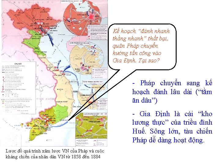 Kế hoạch “đánh nhanh thắng nhanh” thất bại, quân Pháp chuyển hướng tấn công