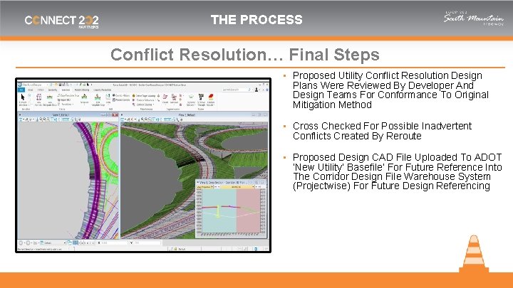 THE PROCESS Conflict Resolution… Final Steps ▪ Proposed Utility Conflict Resolution Design Plans Were