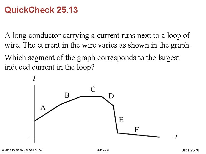 Quick. Check 25. 13 A long conductor carrying a current runs next to a Quick. Check 25. 13 A long conductor carrying a current runs next to a