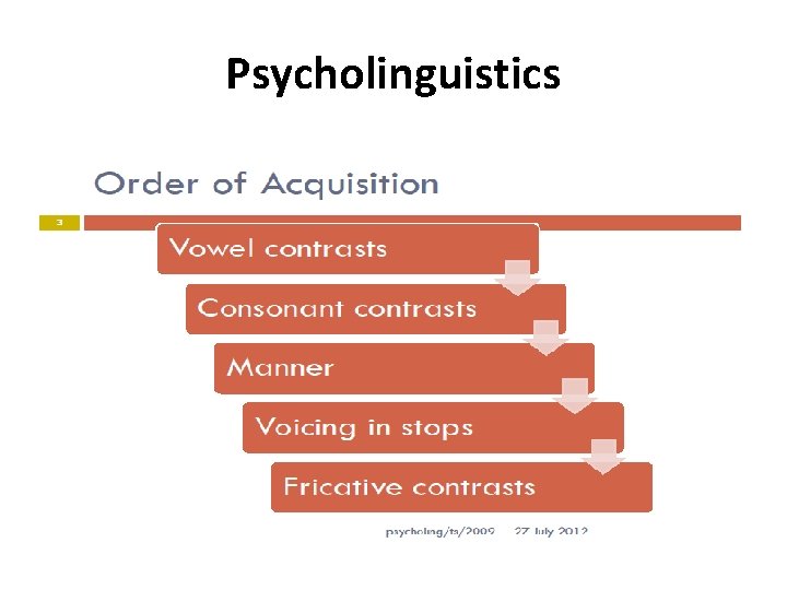 Psycholinguistics 