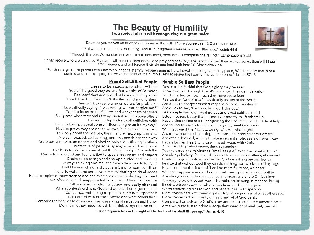 The Beauty of Humility 
