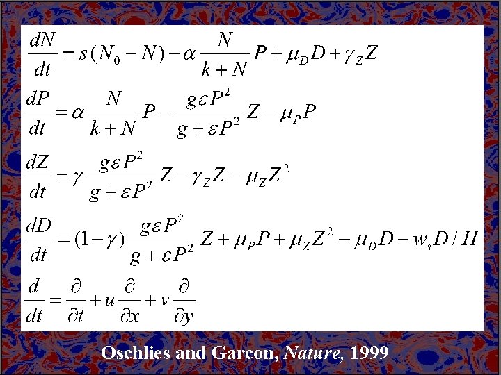 Oschlies and Garcon, Nature, 1999 