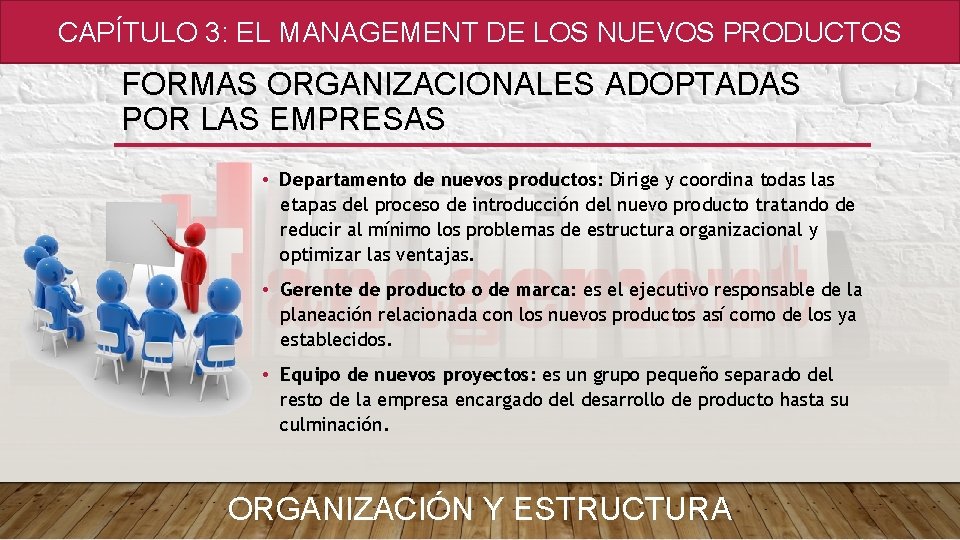 CAPÍTULO 3: EL MANAGEMENT DE LOS NUEVOS PRODUCTOS FORMAS ORGANIZACIONALES ADOPTADAS POR LAS EMPRESAS