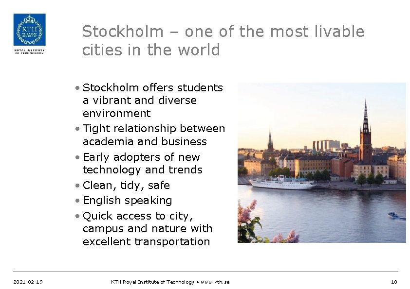 Stockholm – one of the most livable cities in the world • Stockholm offers