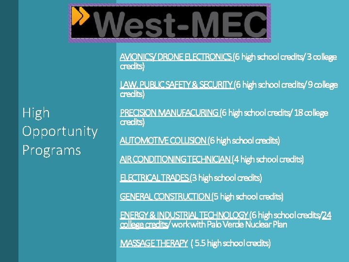 AVIONICS/ DRONE ELECTRONICS (6 high school credits/ 3 college credits) LAW, PUBLIC SAFETY &