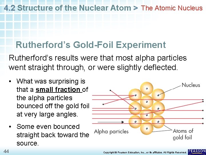 4. 2 Structure of the Nuclear Atom > The Atomic Nucleus Rutherford’s Gold-Foil Experiment