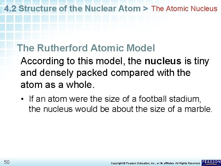 4. 2 Structure of the Nuclear Atom > The Atomic Nucleus The Rutherford Atomic