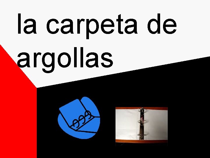 la carpeta de argollas la carpeta de argollas