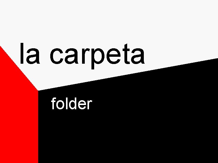 la carpeta folder la carpeta folder