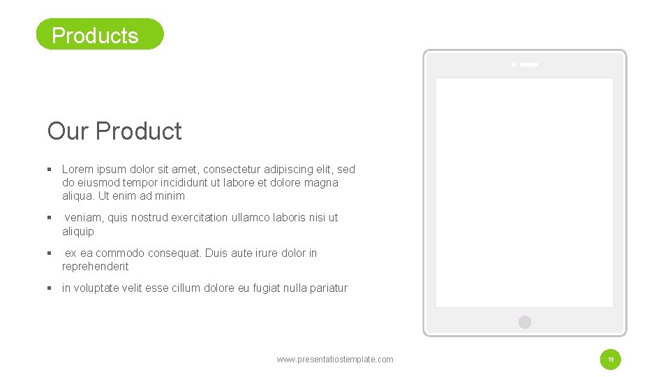 Products Our Product § Lorem ipsum dolor sit amet, consectetur adipiscing elit, sed do Products Our Product § Lorem ipsum dolor sit amet, consectetur adipiscing elit, sed do