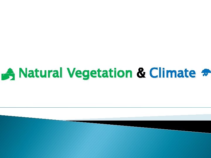  Natural Vegetation & Climate 