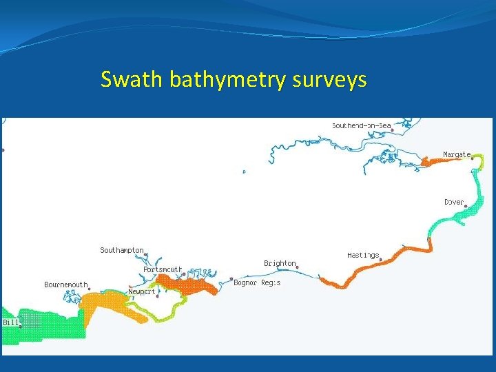 Swath bathymetry surveys 