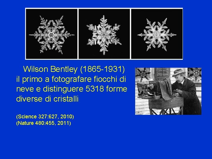 Wilson Bentley (1865 -1931) il primo a fotografare fiocchi di neve e distinguere 5318