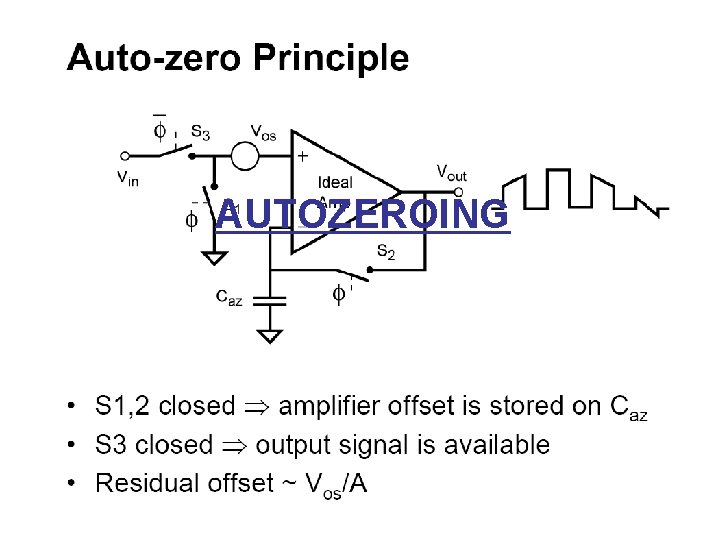 AUTOZEROING AUTOZEROING