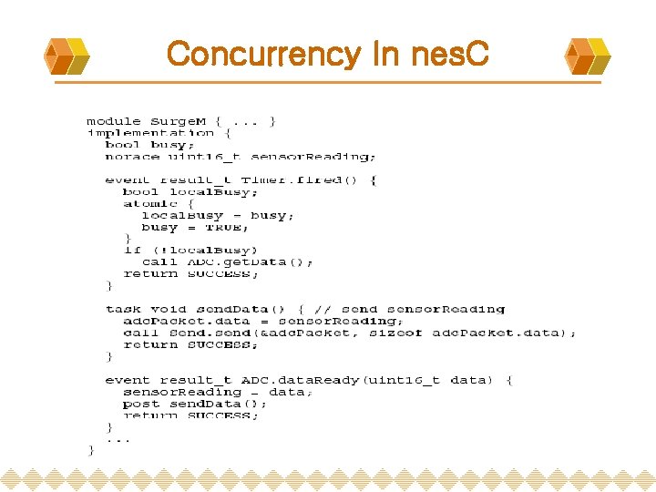 Concurrency In nes. C Concurrency In nes. C