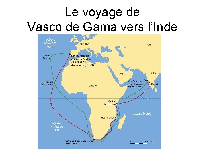 Le voyage de Vasco de Gama vers l’Inde 