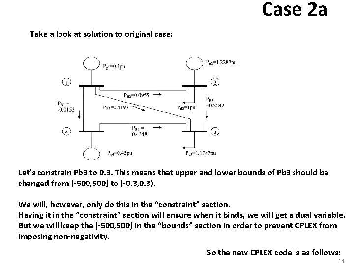 Case 2 a Take a look at solution to original case: Let’s constrain Pb