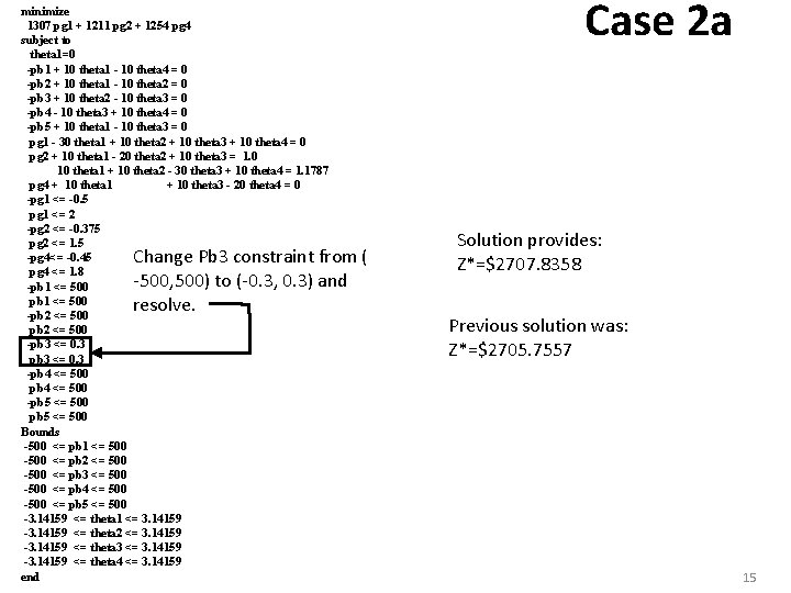 minimize 1307 pg 1 + 1211 pg 2 + 1254 pg 4 subject to