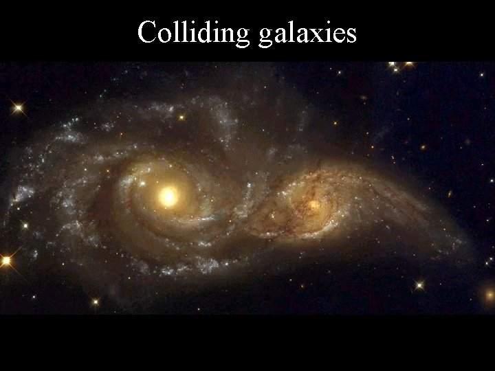 Colliding galaxies 