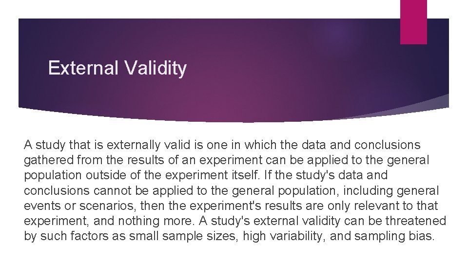 Biases in Experimental Design Validity Reliability and Other