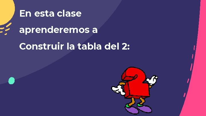 En esta clase aprenderemos a Construir la tabla del 2: 