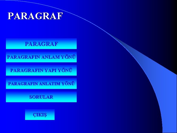 PARAGRAFIN ANLAM YÖNÜ PARAGRAFIN YAPI YÖNÜ PARAGRAFIN ANLATIM YÖNÜ SORULAR ÇIKIŞ 