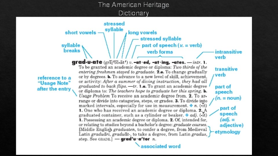 The American Heritage Dictionary 