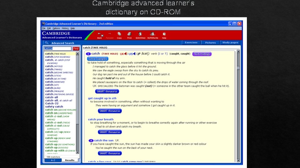 Cambridge advanced learner’s dictionary on CD-ROM 