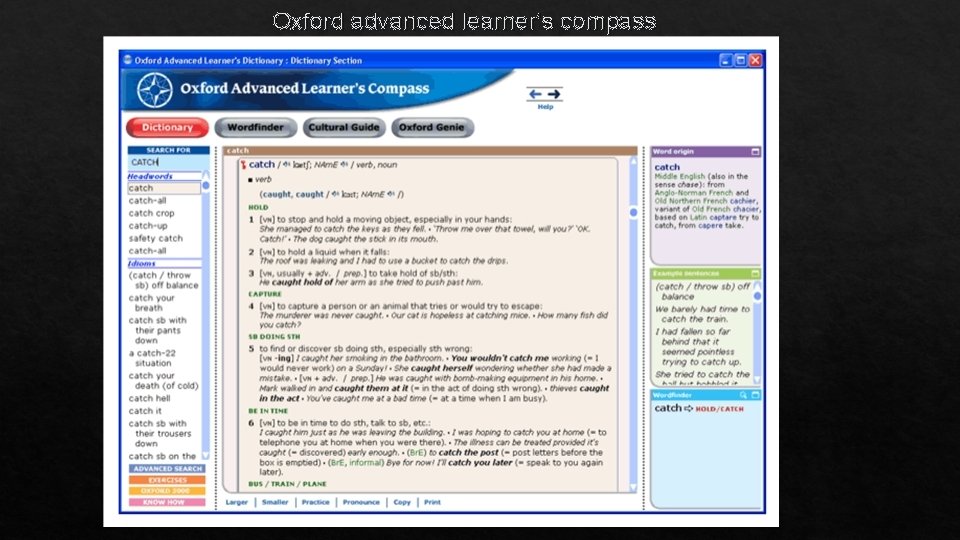 Oxford advanced learner’s compass 