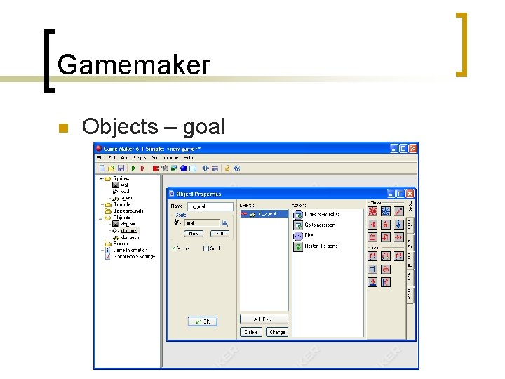 Gamemaker n Objects – goal 
