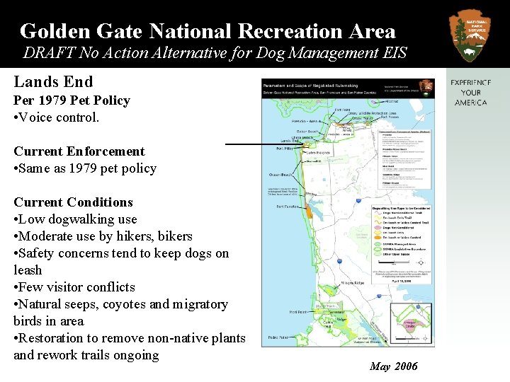 Golden Gate National Recreation Area DRAFT No Action Alternative for Dog Management EIS Lands