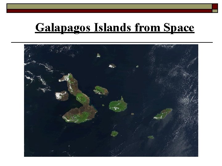 Galapagos Islands from Space 