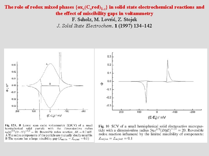 The role of redox mixed phases {oxx(Cnred)1 -x} in solid state electrochemical reactions and