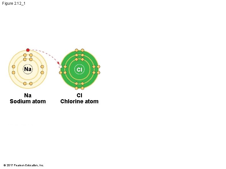 Figure 2. 12_1 Na Cl Na Sodium atom Cl Chlorine atom © 2017 Pearson Figure 2. 12_1 Na Cl Na Sodium atom Cl Chlorine atom © 2017 Pearson