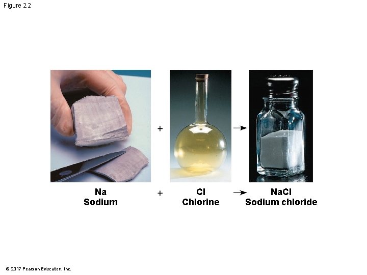Figure 2. 2 Na Sodium © 2017 Pearson Education, Inc. Cl Chlorine Na. Cl Figure 2. 2 Na Sodium © 2017 Pearson Education, Inc. Cl Chlorine Na. Cl