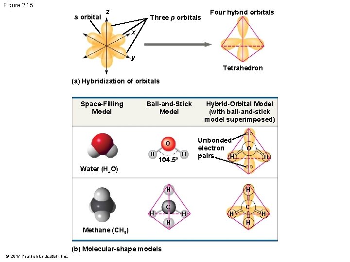 Figure 2. 15 s orbital z Three p orbitals Four hybrid orbitals x y Figure 2. 15 s orbital z Three p orbitals Four hybrid orbitals x y