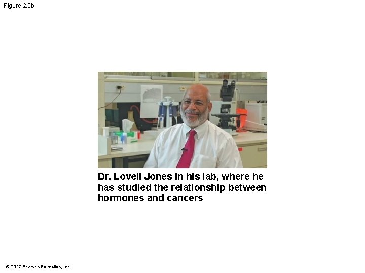 Figure 2. 0 b Dr. Lovell Jones in his lab, where he has studied Figure 2. 0 b Dr. Lovell Jones in his lab, where he has studied