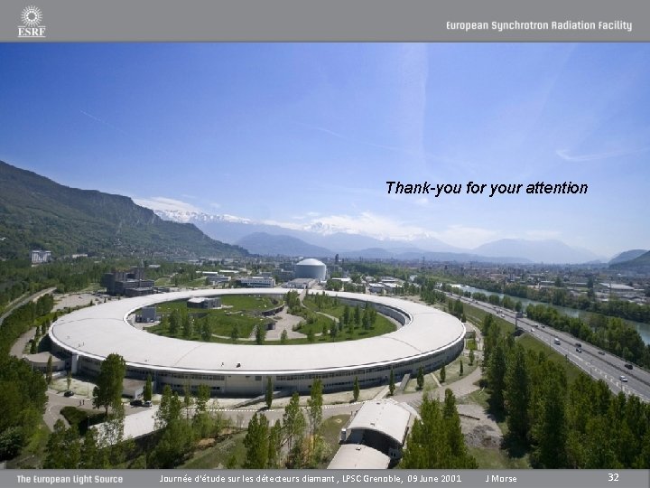 Thank-you for your attention Journée d'étude sur les détecteurs diamant , LPSC Grenoble, 09