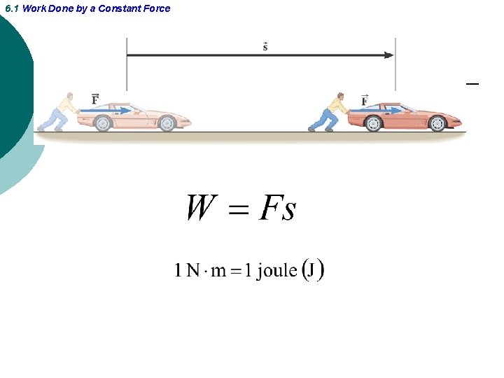 6. 1 Work Done by a Constant Force 