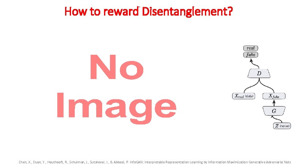 How to reward Disentanglement? • Chen, X. , Duan, Y. , Houthooft, R. ,