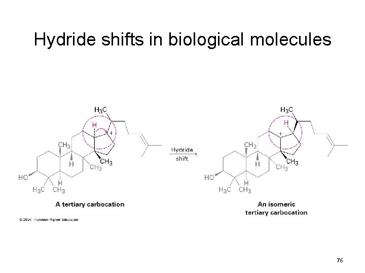 Hydride shifts in biological molecules 76 Hydride shifts in biological molecules 76