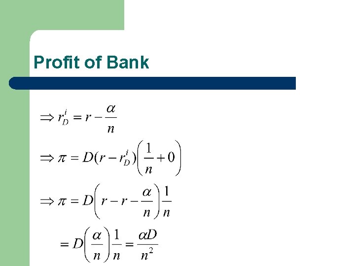 Profit of Bank 