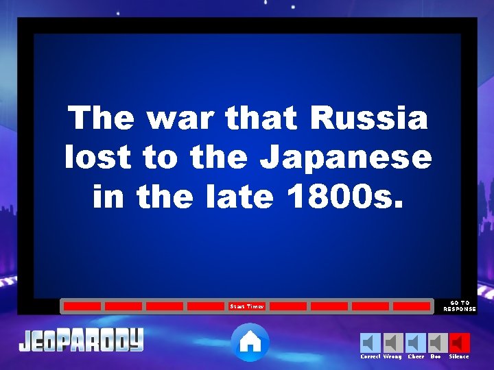 The war that Russia lost to the Japanese in the late 1800 s. GO