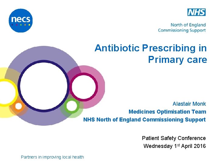 Antibiotic Prescribing in Primary care Alastair Monk Medicines Optimisation Team NHS North of England